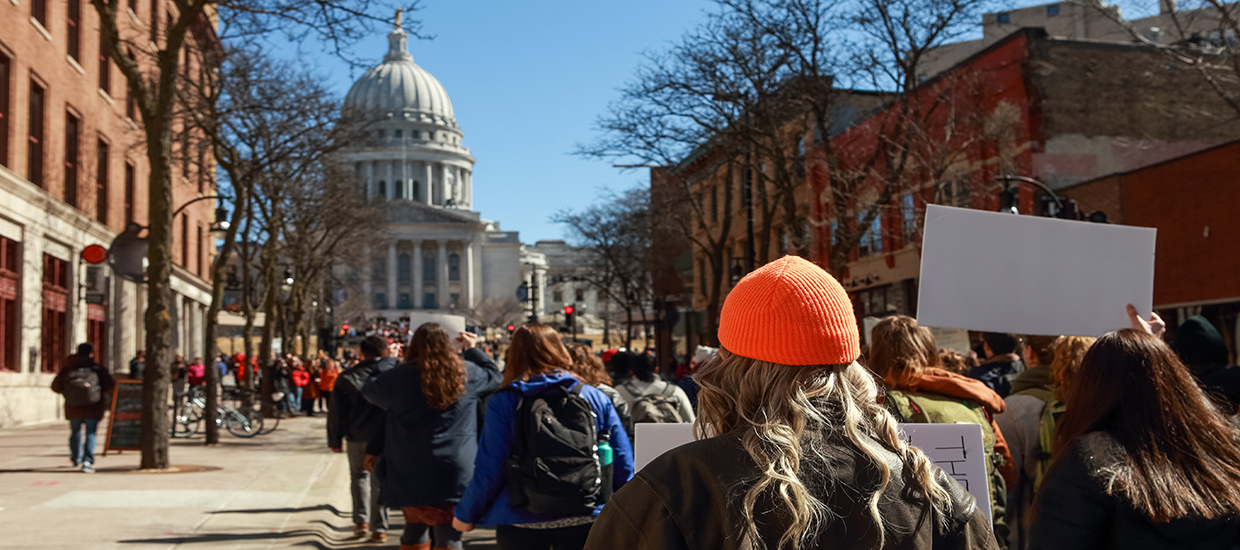 A stock photo of the Women's March on Capitol Hill in Washington D.C.